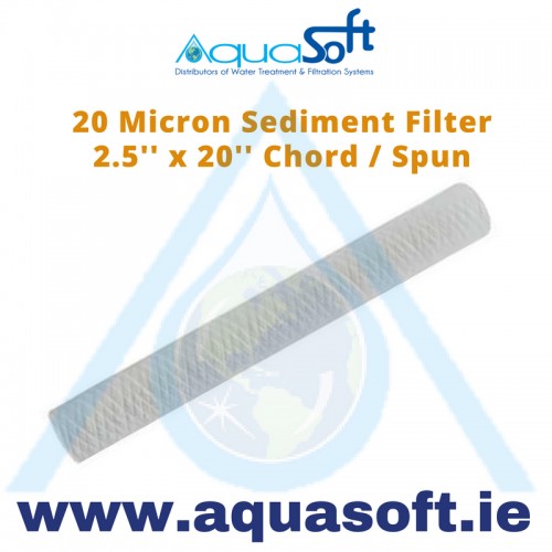 Sediment filter 2½" x 20" String Wound: 20 Micron 